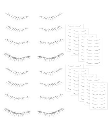Bottom Lashes Eye Stickers Eye Lash Glue Strong Lower Eyelashes 10 Sheet Disposable Waterproof Sweatproof Eyelash Stickers Simulation Cute Natural Bottom Lashes For Woman Girls TYPE 2
