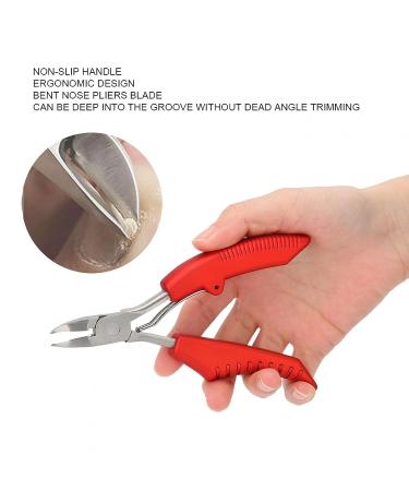 Men's Toenail Cuticle Scissors & File Set for Softening Skin - Red - Buy Online on SooperMarket.com