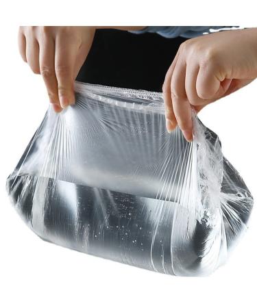 200 PCS Disposable Clear Shower Caps - Elastic Plastic Caps for Hair Treatment, Home, Hotel, Salon - Buy Online on SooperMarket.com