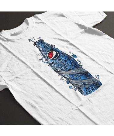 All+Every Pepsi Doodle Bottle Men's T-Shirt S White - Buy Online on SooperMarket.com