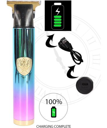 Dous T9 Hair Trimmer Professional T9 Mens T-Hair Clippers Electric Zero Gapped Cordless Hair Trimmer for Haircut & Grooming Rechargeable Green Purple - Buy Online on SooperMarket.com
