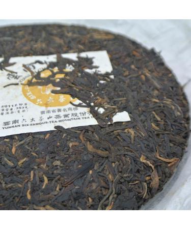 Pu-erh tea 2011 SIX FAMOUS TEA MOUNTAIN Colorful yellow 357 Raw - Buy Online on SooperMarket.com