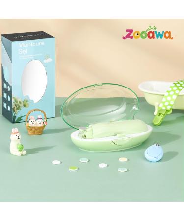 Zooawa 20-in-1 Electric Baby Nail Trimmer Kit - Avocado Green - Buy Online on SooperMarket.com