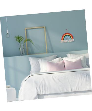 ABOOFAN 1pc Rainbow Rope Pendants Rainbow Tapestry Wall Hangings Office Decore Bohemia Cotton Rope Color 1 28X27CM - Buy Online on SooperMarket.com