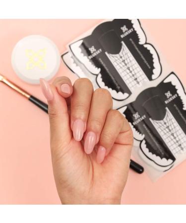 Bluesky Builder Gel Set with Nail Forms - Builder Gel Clear 15ml with application Nail Brush and 300 x Nail form stickers. For Nail extensions. Requires UV/LED Lamp - Buy Online on SooperMarket.com