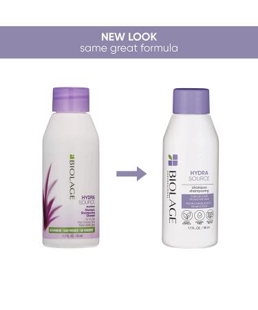 BIOLAGE Hydra Source Shampoo - Hydrating & Moisturizing for Dry Hair | Paraben & Silicone-Free | Vegan - 1.7 Fl Oz (Pack of 1) - Buy Online on SooperMarket.com