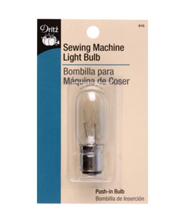 Dritz Sewing Machine Bayonet Base SIOC Light Bulb  1 Count (Pack of 1)  Clear Incandescent Push-In