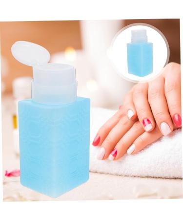 FOYTOKI Nail Polish Remover Dispenser Makeup Remover Container Pump Bottle Dispenser Makeup Remover Dispenser Powder Pump Bottle Mini Water Dispenser Makeup Remover Pump Dispenser 6x5x13cm Blue - Buy Online on SooperMarket.com