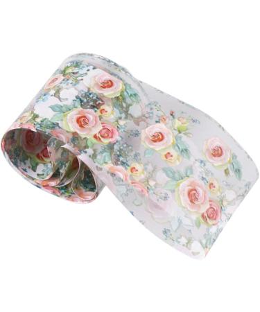 Flower Nail Foil 10 Sheet Vintage Floral Nail Transfers Decal Colorful Manicure Sticker for Wedding Party Holiday (Style D) - Buy Online on SooperMarket.com