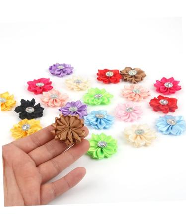 ABOOFAN 2pcs 1 20pcs Craft Chiffon Flowers Satin Ribbon Cloth Flower Accessories Clothes Flower Manual Whitex2pcs Size 1x2pcs - Buy Online on SooperMarket.com