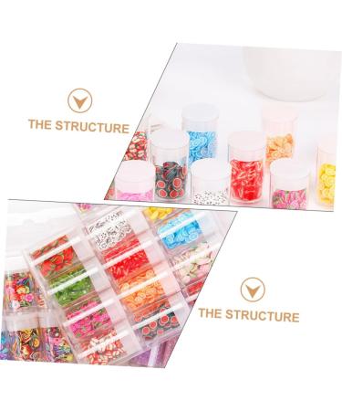 Healeved 36 Boxes Nail Art Accessories Resin Charms Slices Polymer Clay Spacer Beads 3D Slice Fruits Phone Shell Charms Resin Making Charms Nail Art Slices Manual Decorations Soft Pottery 14.2X8.8X2.5CMx3pcs Assorted Colorx3pcs - Buy Online on SooperMarket.com