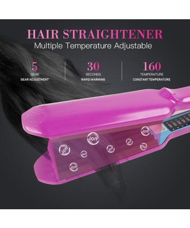NAVESO Hair Crimping Iron with Wide Plates and 5 Heat Settings - Volumizing Styling Tool for Fluffy Hairstyles and Corn Perms - Buy Online on SooperMarket.com