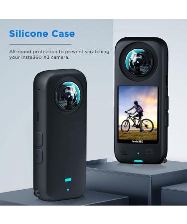 Cynova Insta360 X3 Lens Cap & Glass Protector Set - Silicone Case for Insta360 X3 Accessories - Buy Online on SooperMarket.com