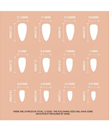 24pcs Short Nude Pink False Nails - Press On Removable Glue-On Fake Nails for Women and Girls - Nail Art Accessories - Buy Online on SooperMarket.com