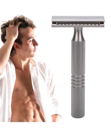 Buy Professional Men's Alloy Retro Razor | Classic Portable Ergonomic Safety Razor - Washable & Blade-Free - Buy Online on SooperMarket.com