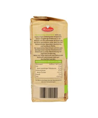 Buy Spelled Flour Type 630 by Frießinger M hle - 3x1kg for Oven Wood Stove & Bread Maker + Free Dough Card! - Buy Online on SooperMarket.com