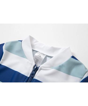 BONVERANO Baby Boys Swimsuit UPF 50+ Long-Sleeve Zipper One Piece - Stripe 2, 12-18 Months - Buy Online on SooperMarket.com