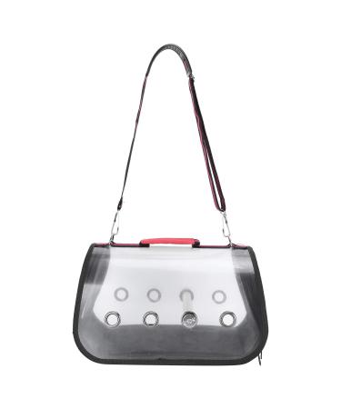 Zerodis Bird Travel Carrier with Perch Parrot Travel Cage Plastic Transparent Parrot Breathable Lightweight Bag for Cockatiels Grey Parrot