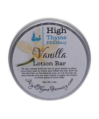 Vanilla Lotion Bar - Waterless Lotion Bar for Dry Skin - Vanilla Scented Moisturizing Beeswax Lotion Bar - Convenient Travel Lotion - Eco Friendly Lotion Massage Bar