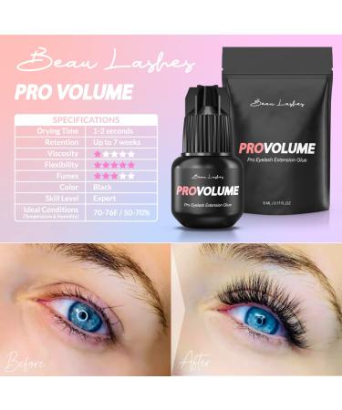 Super Strong Eyelash Extension Glue for Professionals | Fast Drying & Long Lasting Black Lash Adhesive | Up to 7 Weeks Retention | 0.17 Fl Oz - Buy Online on SooperMarket.com
