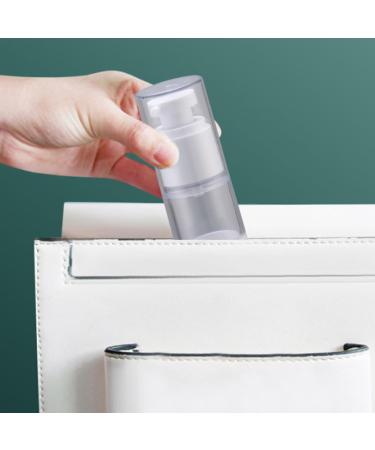 30ml Airless Pump Bottles - 6PCS Refillable Travel Spray Bottles for Toner | Transparent Portable & Reusable - Buy Online on SooperMarket.com