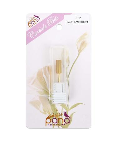 PANA Small Barrel Gold Nail Drill Bit 2X Fine Grit | 3/32 Shank Size - Fast Acrylic & Hard Gel Removal for Manicure Pedicure - Salon Quality Tool - Buy Online on SooperMarket.com