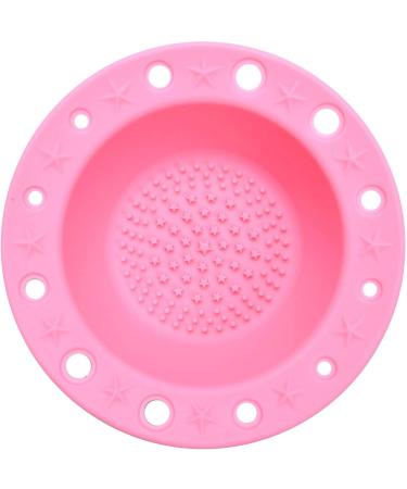 Prakti Silicone Makeup Brush Cleaner Cleaning Tool Cosmetic Pen Holder(Pink) - Buy Online on SooperMarket.com