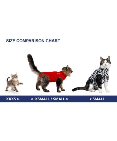 MPS Medical Pet Shirt Cat Surgery Recovery Suit Red X-Small - Buy Online on SooperMarket.com
