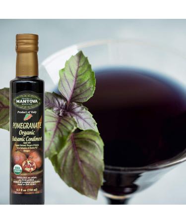 Organic Flavored Balsamic Vinegar of Modena Variety Pack - Pomegranate, Pear, Fig, Raspberry (4 x 8.5 Fl Oz) - Perfect for Gifts, Pasta, Salad, Ice Cream, Cocktails - Buy Online on SooperMarket.com