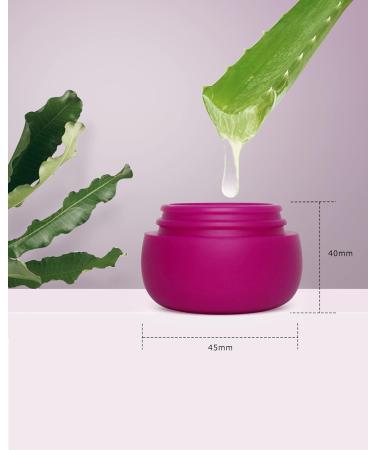 Gemice Travel Containers for Toiletries Silicone Cream Jars TSA Approved Travel Size Containers Leak-proof Travel Accessories with Lid for Cosmetic Makeup Face Body Hand Cream (4 Pieces) Red - Buy Online on SooperMarket.com