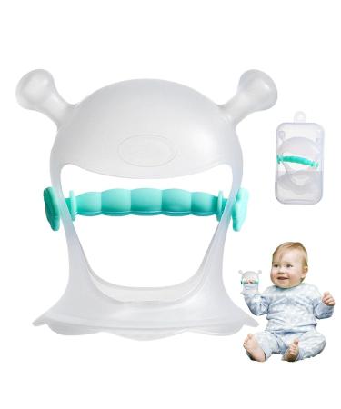 Hand Bite Ring | Soft Silicone Infant Teething Toy | Baby Tooth Ring & Pacifier - Green - Buy Online on SooperMarket.com