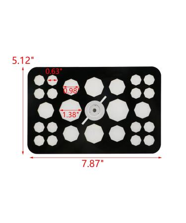 MY MIRONEY Black & White Makeup Brush Drying Rack | 26 Holes Makeup Brush Holder & Dryer Stand - International Shipping Available - Buy Online on SooperMarket.com