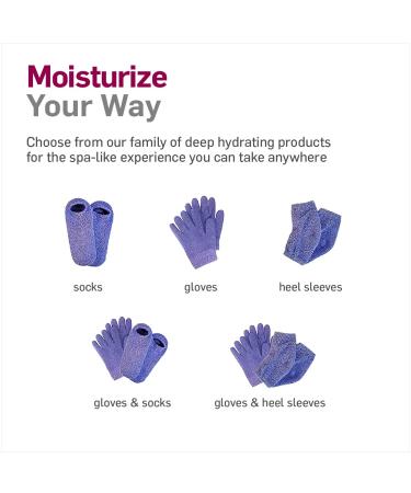 NatraCure Moisturizing Gel Gloves - Lavender | For Dry, Cracked Skin, Aging Hands, Eczema & Cuticles - Buy Online on SooperMarket.com