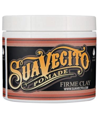 Suavecito Firme Clay Pomade 4 oz - 2 Pack | Strong Hold, Low Shine Matte Hair Clay for Men - Buy Online on SooperMarket.com