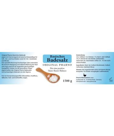 Buy Alkaline Bath Salt - Original Pharno 1.5kg (1500g) | Premium Essential for Relaxation & Wellness - International Shipping Available - Buy Online on SooperMarket.com