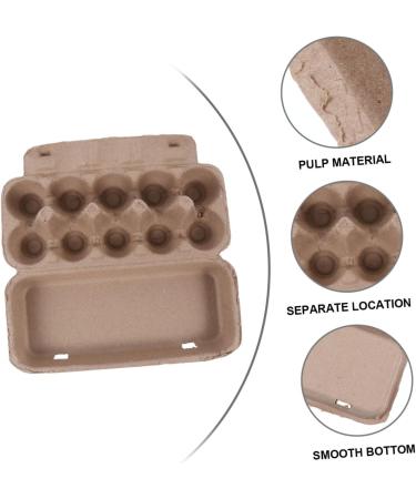 Mikikit 20pcs 10 Pulp Egg Tray Fold up Flats Folding Tray Paper Egg Tray Home Egg Tray Pearlescent Dispenser - Buy Online on SooperMarket.com