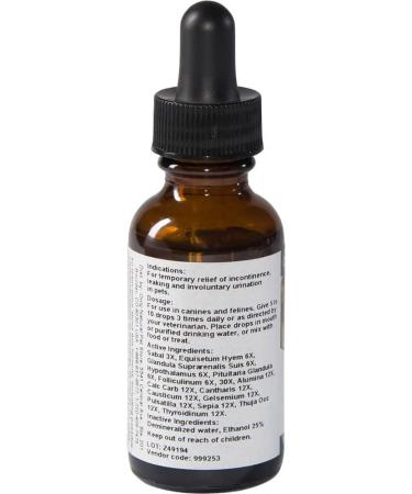 Natural Pet Incontinence Homeopathic Remedy - Bladder & Urine Control Supplement - Buy Online on SooperMarket.com