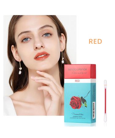 PASNOWFU Tattoo Lipstick 20 Pcs - Velvet Matte Lip Stain - Waterproof and Durable - Non-Stick Lip Gloss (Red) - Buy Online on SooperMarket.com