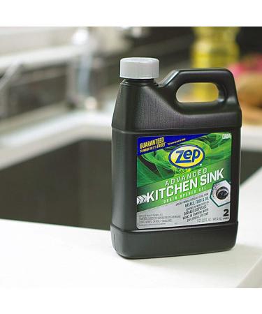 Zep Advanced Kitchen Drain Opener 32 oz - Case of 2 | Safe for Grease Food & Garbage Disposal - International Shipping - Buy Online on SooperMarket.com