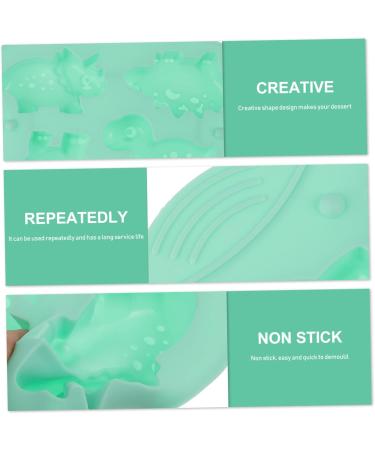 ABOOFAN Cake Mold Silicone Molds Cookie Silicone Gummy Molds Animal Rice Mold for Baking Ice Mold Platinum 22.1X19.3X2.6CM Green - Buy Online on SooperMarket.com