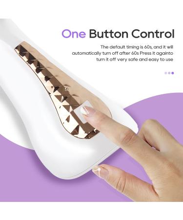 SAVILAND Mini Nail Lamp - Rechargeable 18W Handheld UV LED Gel Nail Dryer for Home and Salon Use - Buy Online on SooperMarket.com