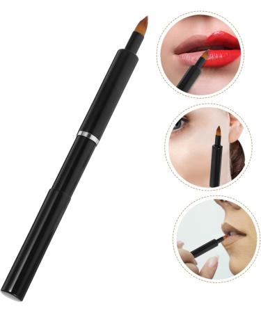 PLAFOPE Portable Lip Brush Lipstick Makeup Brush for Women Lip Balm Applicator Lip Gloss Brush Lip Brush for Women Lip Brush Wand Lip Gloss Applicator Lip Makeup Tools Aluminum 13.40X0.90X0.90CM Black - Buy Online on SooperMarket.com