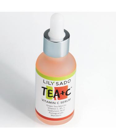 LILY SADO TEA+C  Green Tea + Vitamin C SUPER SERUM- Natural Organic Vegan Serum - Best Antioxidant  Anti-Wrinkle Moisturizing Formula - Softens  Hydrates  Firms & Tones for Luscious   Radiant Skin. For Women & Men