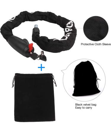 FOBOZONE Solid Manganese Steel Motorcycle/Scooter/Bike Chain Lock - High Security - Buy Online on SooperMarket.com