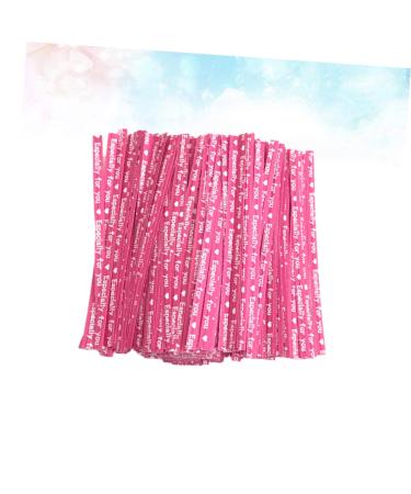 IMIKEYA 3000 Pcs Ties for Party Bags Paper Ties Zip Cable Ties Parties Decorative Ties Chocolate Bags Ties Treat Bag Ties Bendable Ties Hat Shaper Insert Zip-Ties Candy Lollipop Ribbon Rosyx3pcs 9X0.4cmx3pcs - Buy Online on SooperMarket.com