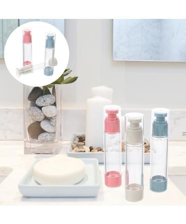 FRCOLOR Travel Shampoo Bottles - 3pcs Portable Lotion Press-Type Cosmetic Bottles for Travel - Buy Online on SooperMarket.com
