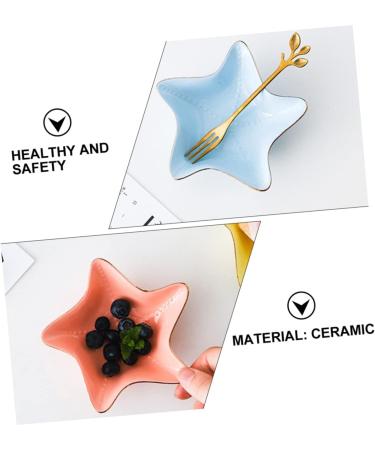 MAGICLULU Games Elderly 3 Pcs Sauce and Vinegar Dish Ceramics Flower Sauce re-usable Household Dipping Dish 11X11X3.2CM Assorted Color - Buy Online on SooperMarket.com