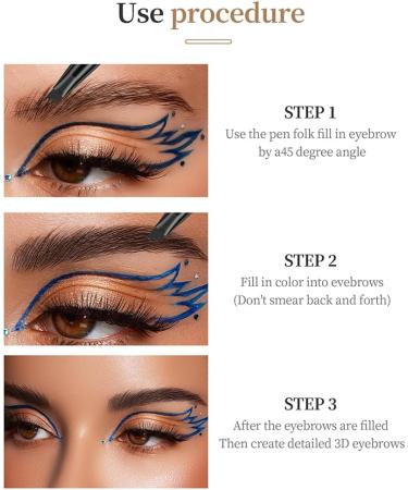 2024 New Magic Eyebrow Pencil with 4 Fork Tip 3D Microblading Eyebrow Pencil Natural Makeup Fine Stroke Magic Eyebrow Pencil Long-Lasting Natural Waterproof Eyebrow Pencil Stay on All Day Dark Coffee - Buy Online on SooperMarket.com