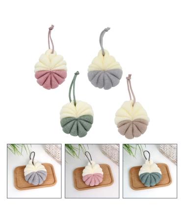 Buy Cabilock 4 Pcs Exfoliating Loofahs - Mesh Shower Balls & Bath Puff for Ultimate Body Cleanse | International Shipping Available - Buy Online on SooperMarket.com
