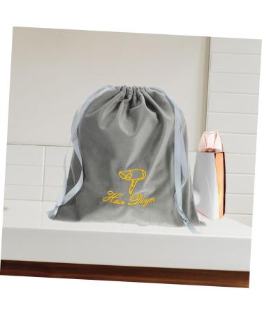 BELLIFFY 2pcs Hair Dryer Storage Bag Storage Bag for Hair Dryer Hair Dryer Bags Drawstring Pouch Blow Dryer Pouch Travel Hair Dryer Bag Drawstring Storage Bag Hair Blow Dryer Bag 30.00X25.00X0.50CM Grey - Buy Online on SooperMarket.com